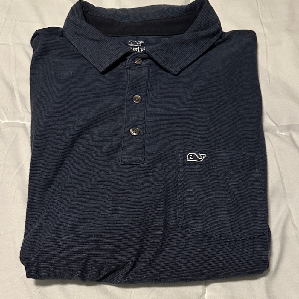 Vineyard Vines Men's Dark Blue Polo